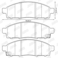 572646J JUR - Klocki hamulcowe JURID /przód/ NISSAN NV200 1.5DCI 10