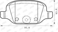 573019J JUR - Klocki hamulcowe JURID /tył/ FIAT PUNTO 00/500 07