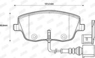 573101J JUR - Klocki hamulcowe JURID /przód/ VAG FABIA 1.9TDI 99