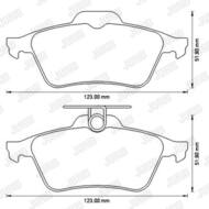 573186JC JUR - Klocki hamulcowe JURID /tył/ MAZDA 5 05