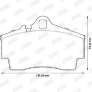 573229JC JUR - Klocki hamulcowe JURID /tył/ PORSCHE 911 3.4-3.6 97