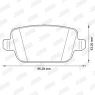 573263JC JUR - Klocki hamulcowe JURID /tył/ FORD FOCUS II 05