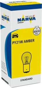 17638 NAR - Żarówka PY21W 12V POMARAŃCZOWA NARVA /sztuka/