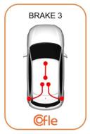10.5368 COF - Linka hamulca ręcznego COFLE /tył/ /tarcze/ FORD FOCUS II 04-05