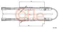 10.562 COF - Linka hamulca ręcznego COFLE LADA