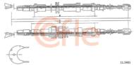 11.5481 COF - Linka hamulca ręcznego COFLE FORD