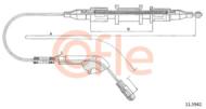 11.5942 COF - Linka hamulca ręcznego COFLE /tył P/ OPEL VECTRA A 2022mm