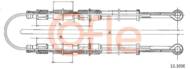 12.103E COF - Linka hamulca ręcznego COFLE VAG