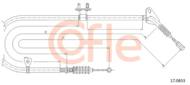 17.0653 COF - Linka hamulca ręcznego COFLE /tył/ Bębny MAZDA 323 (3D BG) 1.3/1.5 89-91
