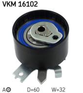 VKM16102 - Rolka rozrządu napinająca SKF DACIA