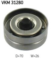 VKM31280 - Rolka paska w-klin.SKF /metal/ 70x8x26