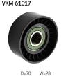 VKM61017 - Rolka paska w-klin.SKF TOYOTA 2.0-2.2 D4D