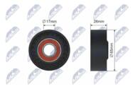 RNK-RE-001 - Rolka paska w-klin.NTY /kpl napinacz/ RENAULT CLIO 1.5DCI 01-/MEGANE II 1.5D