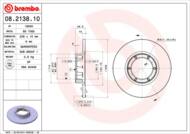 08.2138.10 - Tarcza hamulcowa BREMBO RENAULT 5 72-84