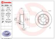 08.2939.14 - Tarcza hamulcowa BREMBO /tył/ PSA BX 82-94