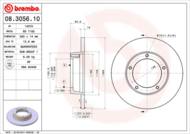 08.3056.10 - Tarcza hamulcowa BREMBO PSA J9 80-92