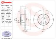 08.4982.10 - Tarcza hamulcowa BREMBO VOLVO 240 74-93