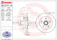 08.5177.10 - Tarcza hamulcowa BREMBO VAG T2 85-92