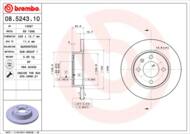 08.5243.10 - Tarcza hamulcowa BREMBO VAG FAVORIT 87-92