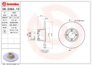 08.5464.10 - Tarcza hamulcowa BREMBO ROVER MINI 74-97