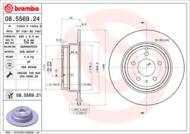 08.5569.21 - Tarcza hamulcowa BREMBO /tył/ VOLVO 850 94-96. S70 97-00