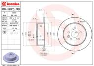 08.5625.30 - Tarcza hamulcowa BREMBO TOYOTA CELICA GT 94-95