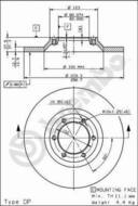 08.7197.10 - Tarcza hamulcowa BREMBO /przód/ ISUZU TROOPER 81-83