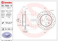 08.7626.1X - Tarcza hamulcowa BREMBO /tył/ OPEL ASTRA G 98-