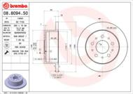 08.8094.50 - Tarcza hamulcowa BREMBO 280x16 /tył/ PSA