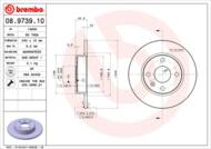 08.9739.10 - Tarcza hamulcowa BREMBO /tył/ OPEL CORSA C 00-06 1.8 16V