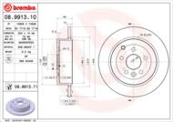 08.9913.11 - Tarcza hamulcowa BREMBO /tył/ LAND ROVER FREELANDER 06-