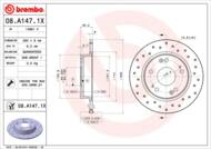 08.A147.1X - Tarcza hamulcowa BREMBO /tył/ HONDA CIVIC 06-