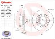 08.C242.20 - Tarcza hamulcowa BREMBO /tył/ FORD TRANSIT CUSTOM 12-