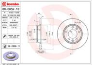 08.C659.11 - Tarcza hamulcowa BREMBO /tył/ PSA 308 II 13-