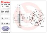 09.3090.1X - Tarcza hamulcowa BREMBO OPEL ASTRA 91-00. VECTRA -95