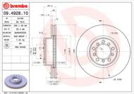 09.4928.10 - Tarcza hamulcowa BREMBO DB W126 85-91