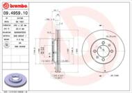 09.4959.10 - Tarcza hamulcowa BREMBO ROVER MONTEGO 84-95