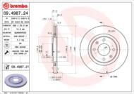 09.4987.21 - Tarcza hamulcowa BREMBO PSA BERLINGO/XSARA/206