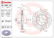 09.4987.2X - Tarcza hamulcowa BREMBO PSA BERLINGO/XSARA/206