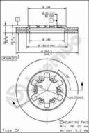 09.5014.10 - Tarcza hamulcowa BREMBO NISSAN PICKUP 83-85