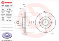 09.5033.10 - Tarcza hamulcowa BREMBO VAG 100 76-91 WEN.