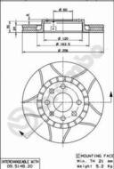 09.5148.76 - Tarcza hamulcowa BREMBO OPEL ASTRA 91-00. VECTRA 88-99