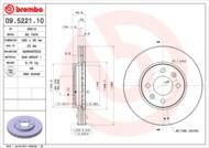 09.5221.10 - Tarcza hamulcowa BREMBO SAAB 9000 87-98