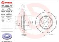 09.5252.10 - Tarcza hamulcowa BREMBO MAZDA 626 87-92