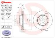 09.5673.11 - Tarcza hamulcowa BREMBO SUBARU IMPREZA 93-00