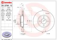 09.6766.10 - Tarcza hamulcowa BREMBO FORD MONDEO 94-00 2.5 V6