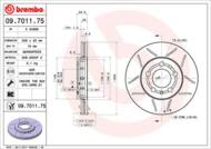 09.7011.75 - Tarcza hamulcowa BREMBO 256x22 /przód/ VAG