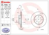 09.7056.11 - Tarcza hamulcowa BREMBO MITSUBISHI CARISMA 95-99