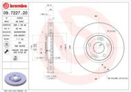 09.7227.20 - Tarcza hamulcowa BREMBO /przód/ RENAULT 288x44