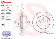 09.7367.14 - Tarcza hamulcowa BREMBO CHRYSLER VOYAGER 96-00